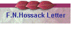 F.N.Hossack Letter